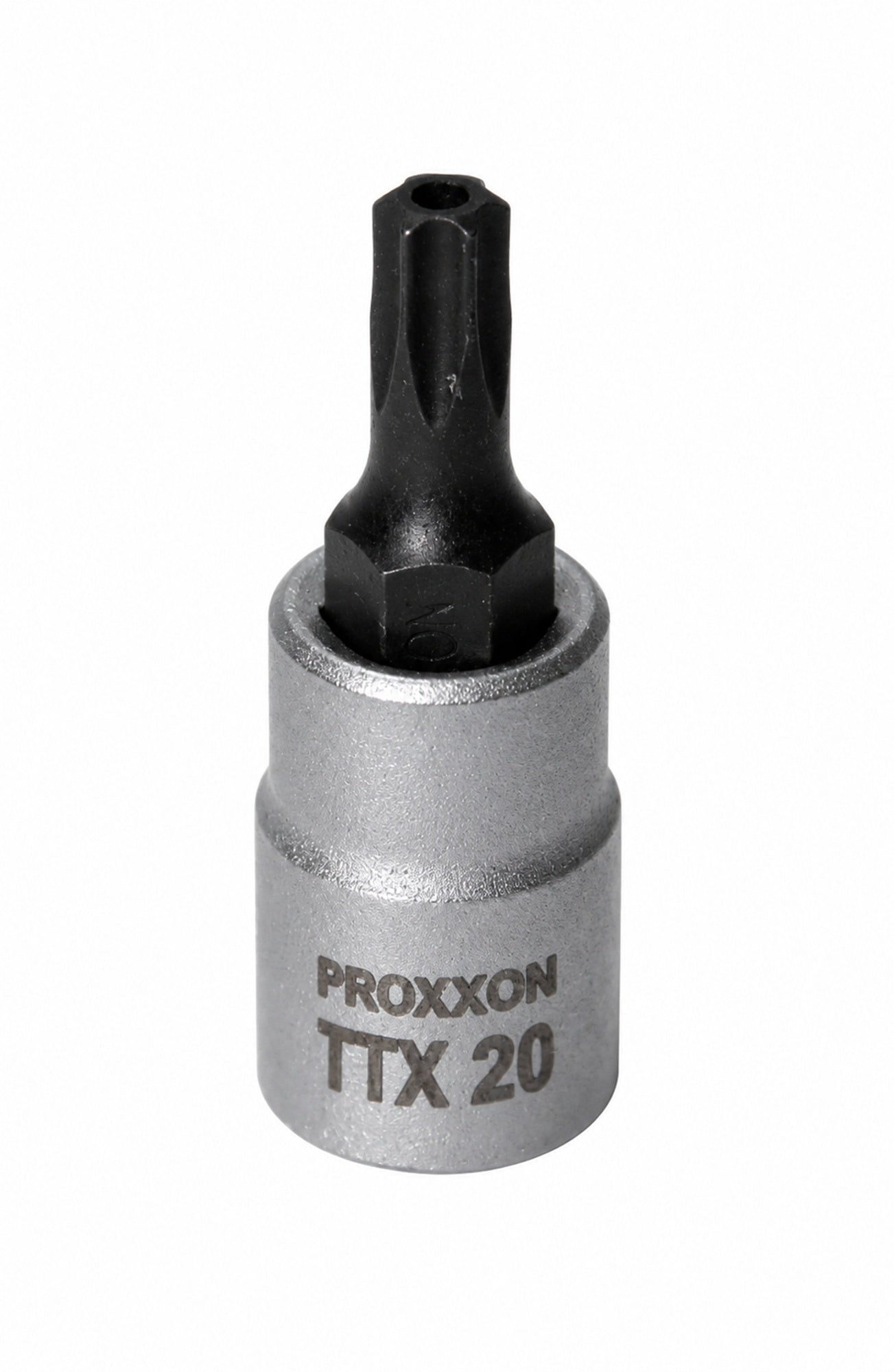 PROXXON 23764 Torx Einsatz TTX40 Antrieb 6,3mm (1/4") mit Stirnlochbohrung