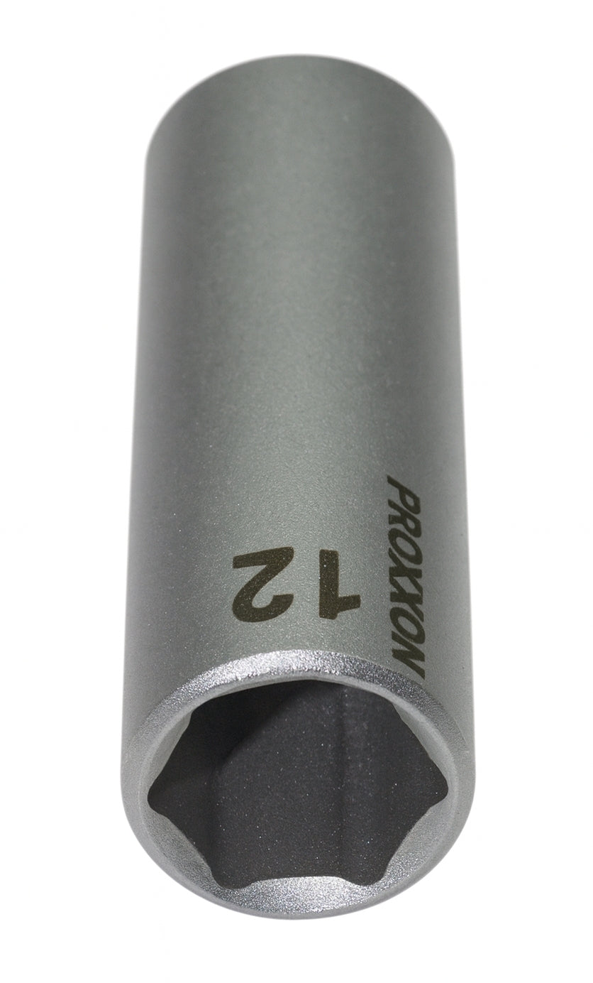 PROXXON 23775 Tiefbett Steckschlüsseleinsatz / Nuss 12mm Antrieb 6,3mm (1/4")