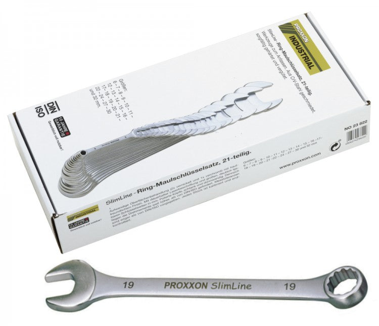 PROXXON 23822 Satz Ring-Maulschlüssel SW 6-32mm 21 teiliger Satz im Karton