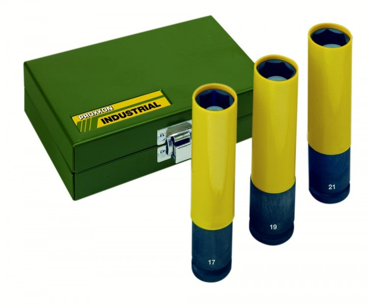 PROXXON 23970 IMPACT Satz Nüsse EXTRALANGE Ausführung 17 - 19 - 21mm