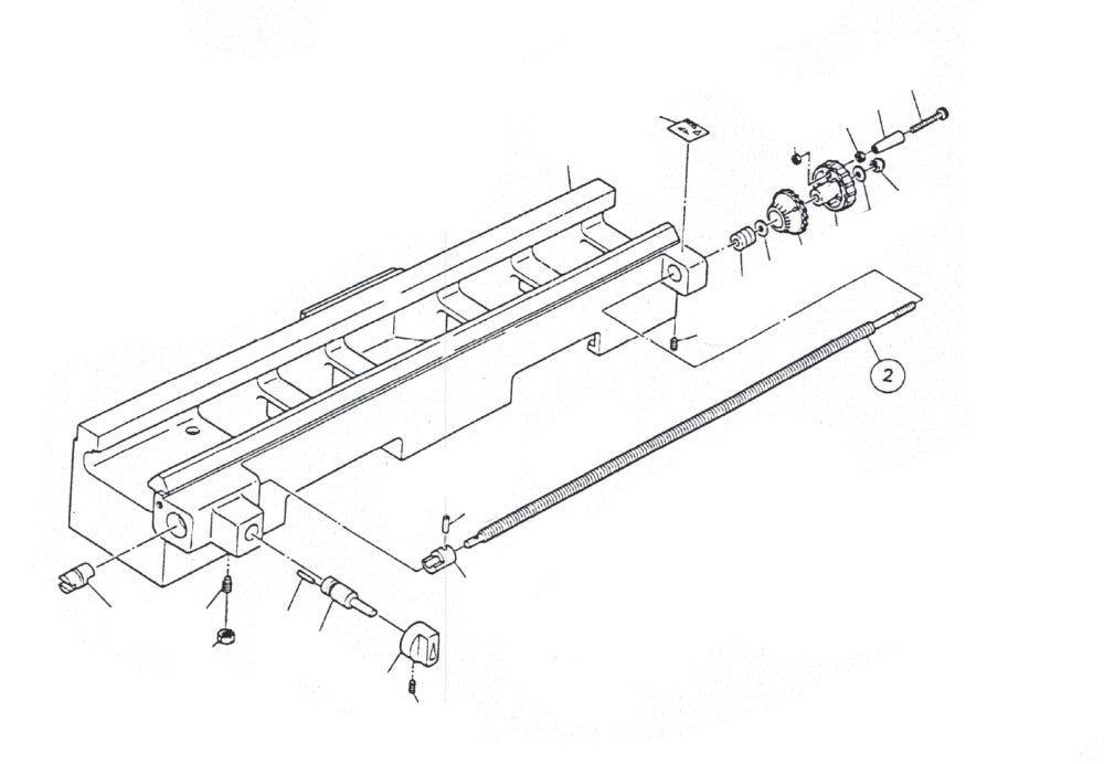 PROXXON 24000-02-02 Leitspindel für Drehmaschine PD210