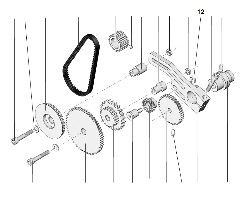 PROXXON 24002-00-12 Mutter für Drehmaschine PD 250/E