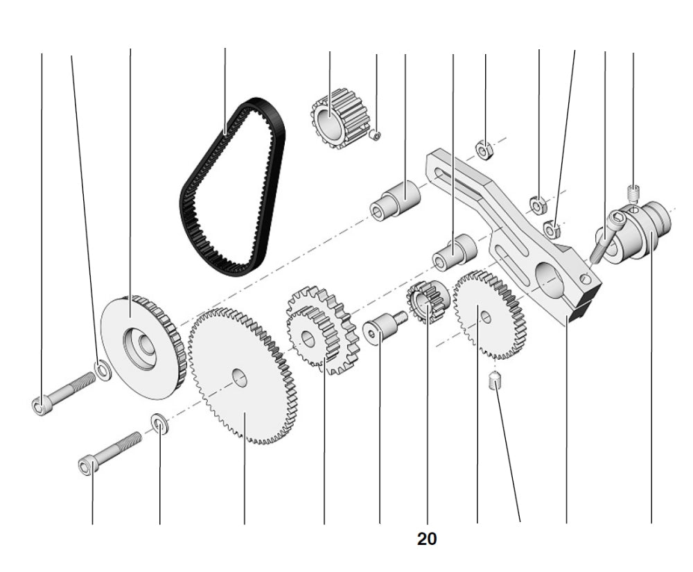 PROXXON 24002-00-20 Zwischenrad für Drehmaschine PD 250/E