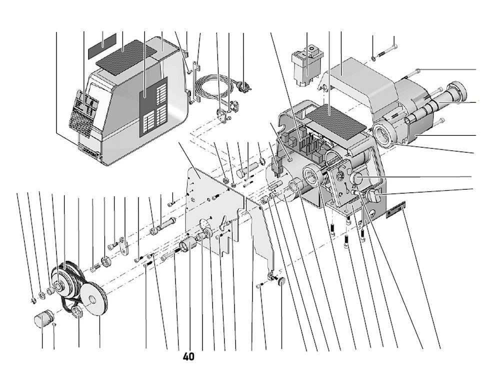 PROXXON 24002-01-40 Spannrolle für Drehmaschine PD 250/E