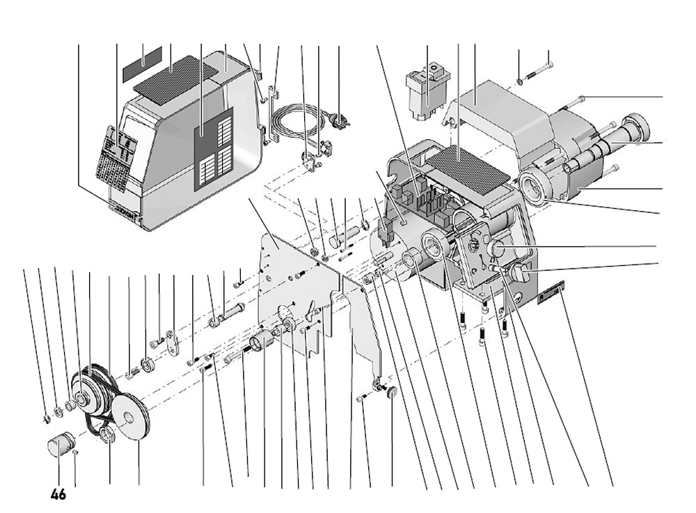 PROXXON 24002-01-46 Riemenscheibe Motor für Drehmaschine PD 250/E