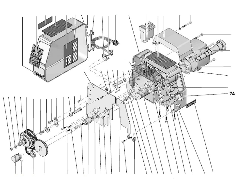 PROXXON 24002-01-74 Drehrichtungsknopf für Drehmaschine PD 250/E
