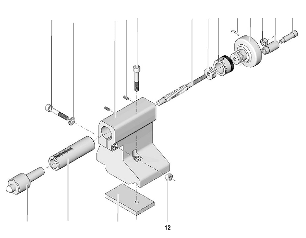 PROXXON 24002-04-12 Mutter für Drehmaschine PD 250/E