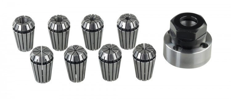 PROXXON 24038 Spannzangeneinrichtung mit ER20 Spannzangen für Drehmaschine PD250/E