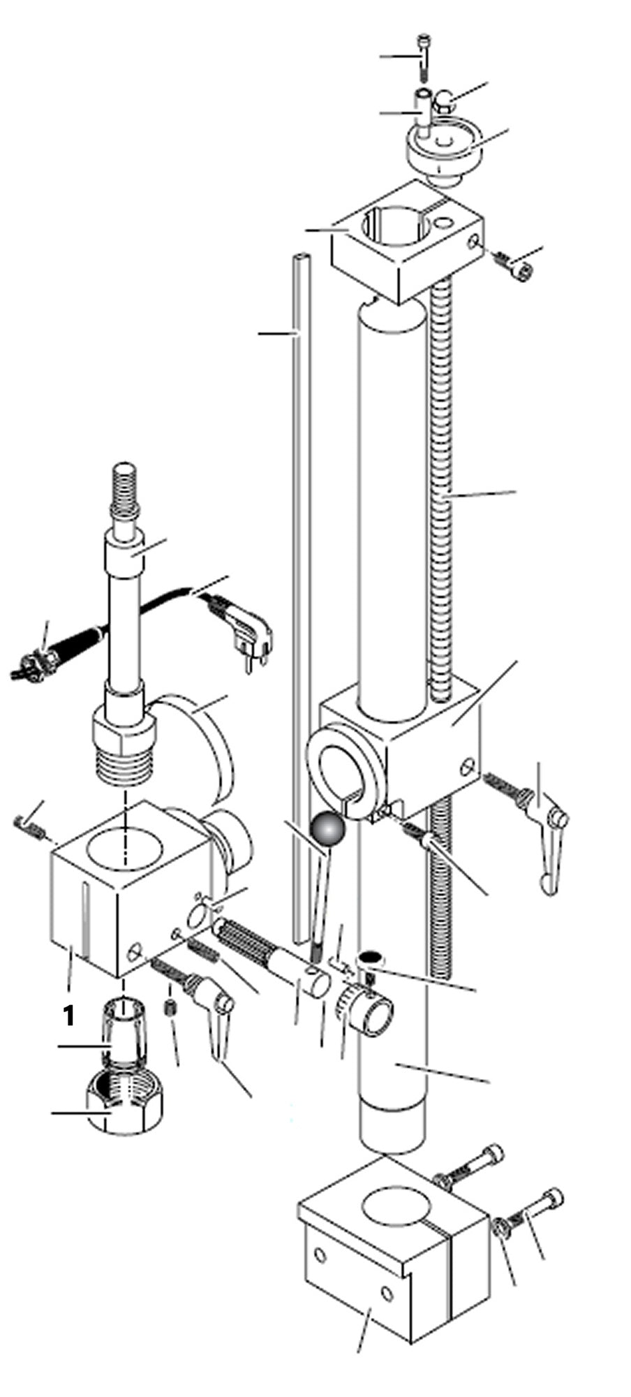 PROXXON 24104-01 Bohrkopf für Feinfräse FF230 & Bohr- und Fräseinrichtung PF230