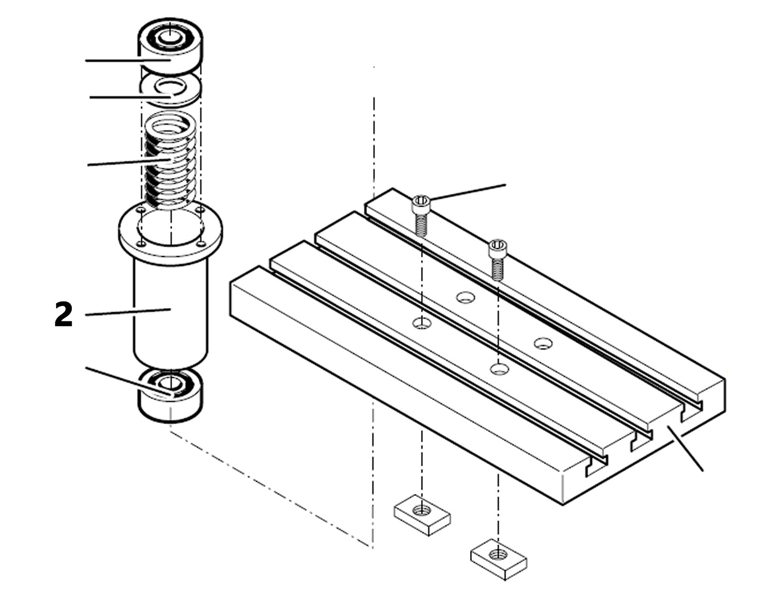 PROXXON 24104-02 Pinole für Feinfräse FF230 & Bohr- und Fräseinrichtung PF230