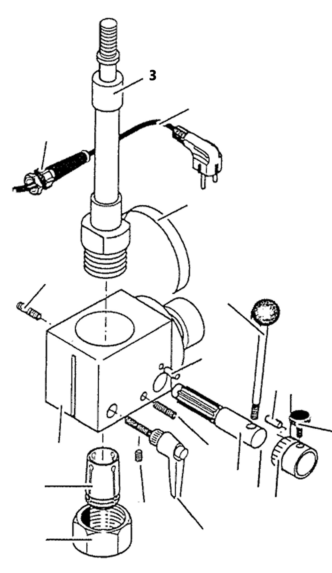 PROXXON 24104-03 Bohrspindel für Feinfräse FF230 & Bohr- und Fräseinrichtung PF230