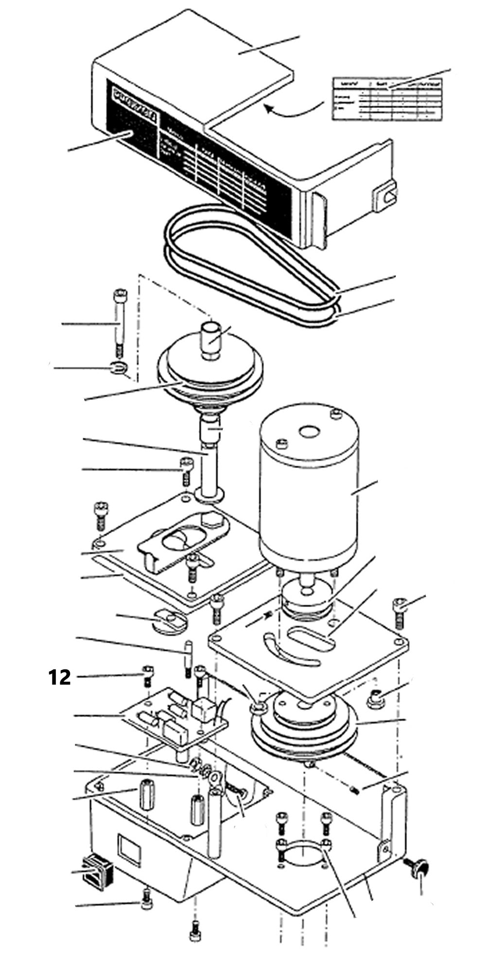 PROXXON 24104-12 Schraube für Feinfräse FF230 & Bohr- und Fräseinrichtung PF230