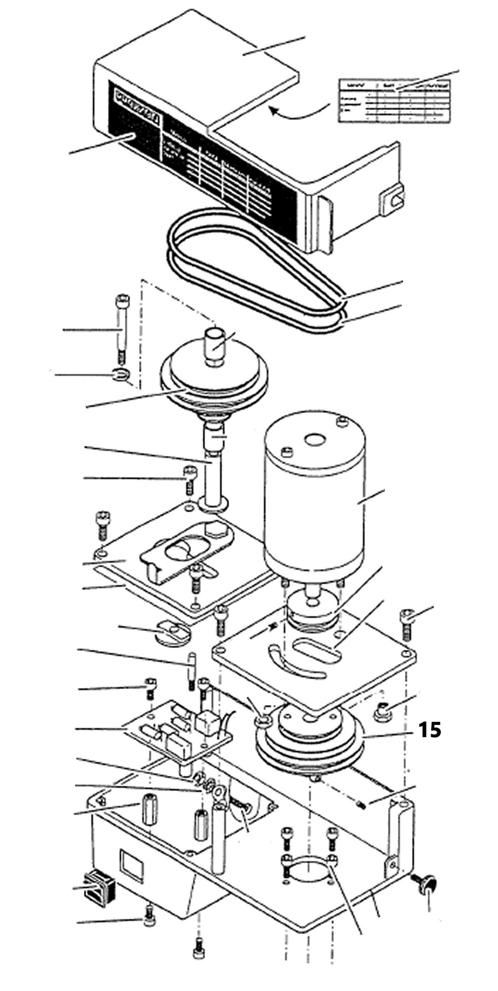PROXXON 24104-15 Spindelriemenscheibe für Feinfräse FF230 & Bohr- und Fräseinrichtung PF230
