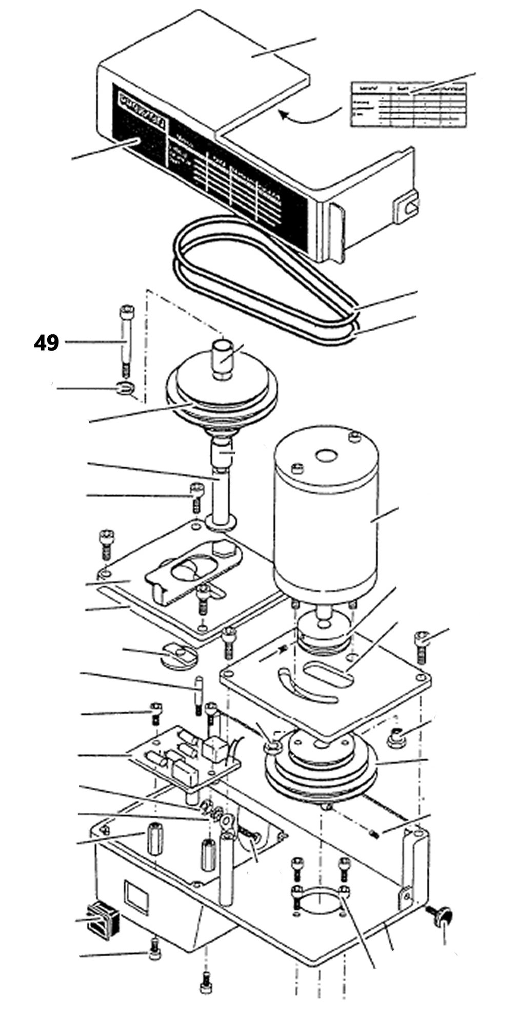 PROXXON 24104-49 Schraube für Feinfräse FF230 & Bohr- und Fräseinrichtung PF230