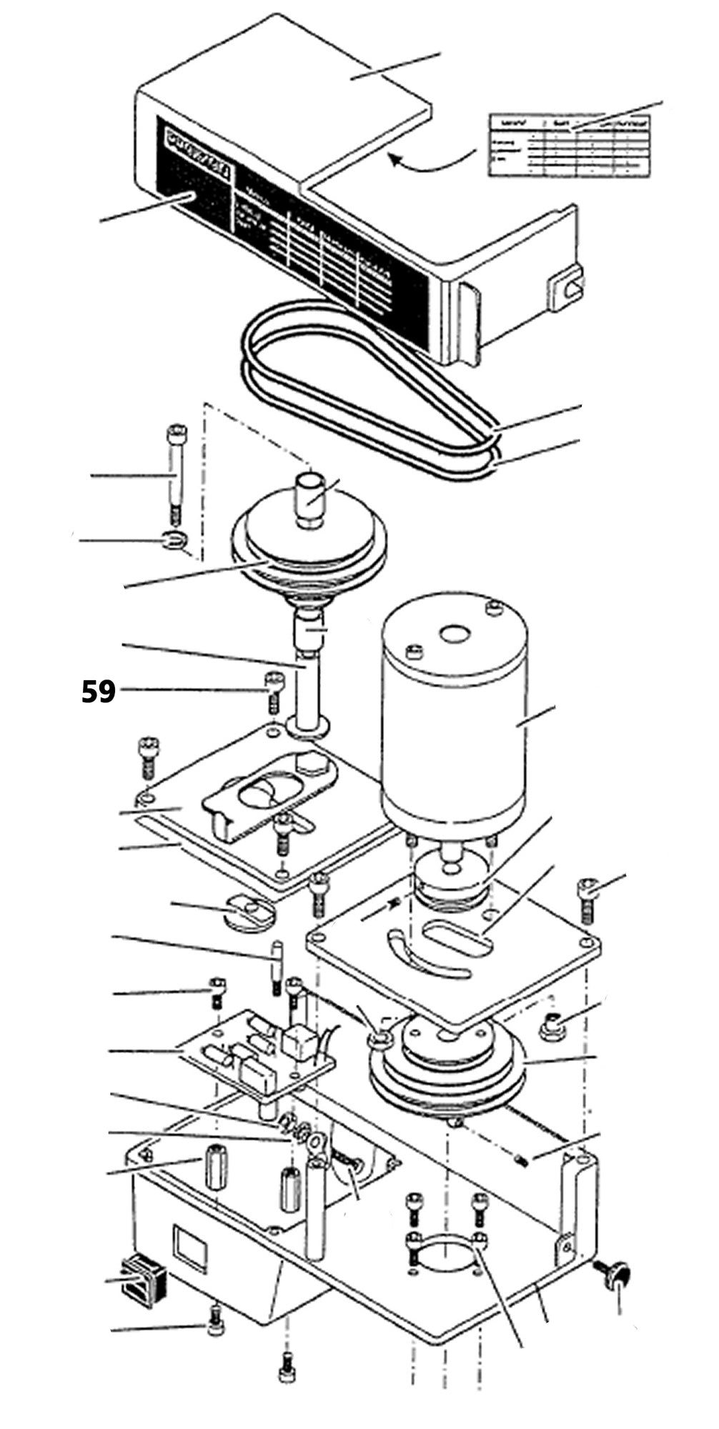 PROXXON 24104-59 Schraube für Feinfräse FF230 & Bohr- und Fräseinrichtung PF230