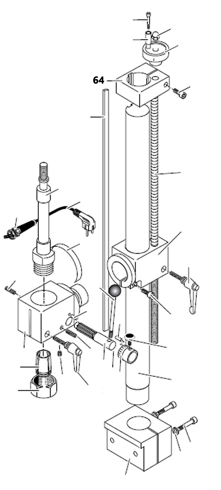 PROXXON 24104-64 Flansch für Feinfräse FF230 & Bohr- und Fräseinrichtung PF230