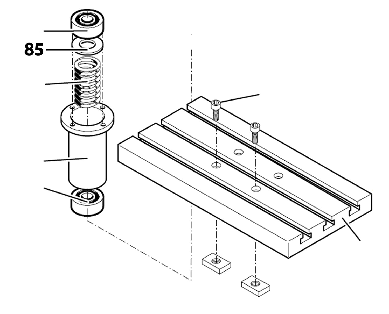 PROXXON 24104-85 Scheibe für Feinfräse FF230 & Bohr- und Fräseinrichtung PF230