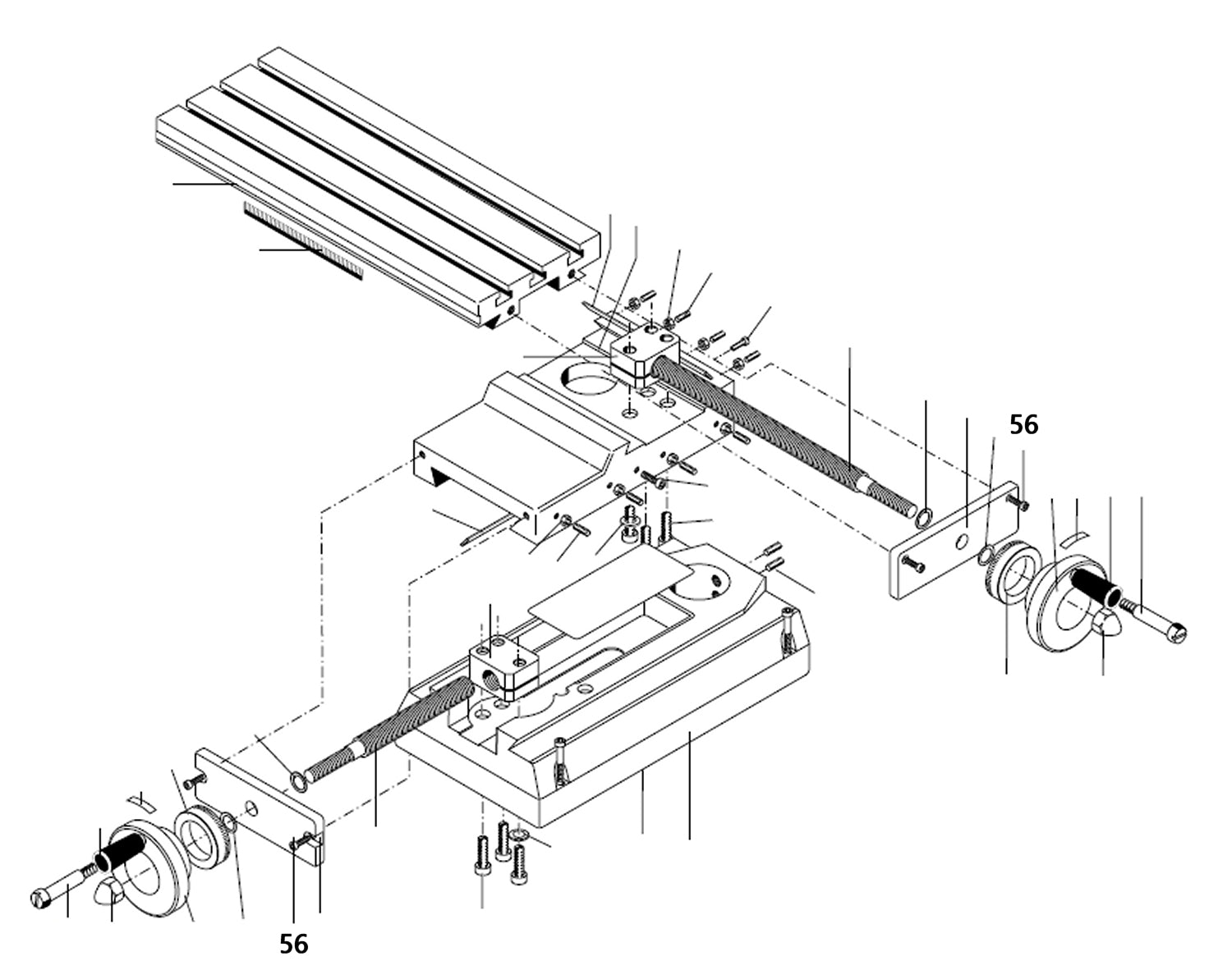 PROXXON 24106-56 Schraube für Feinfräse FF230 & Kreuztisch KT230