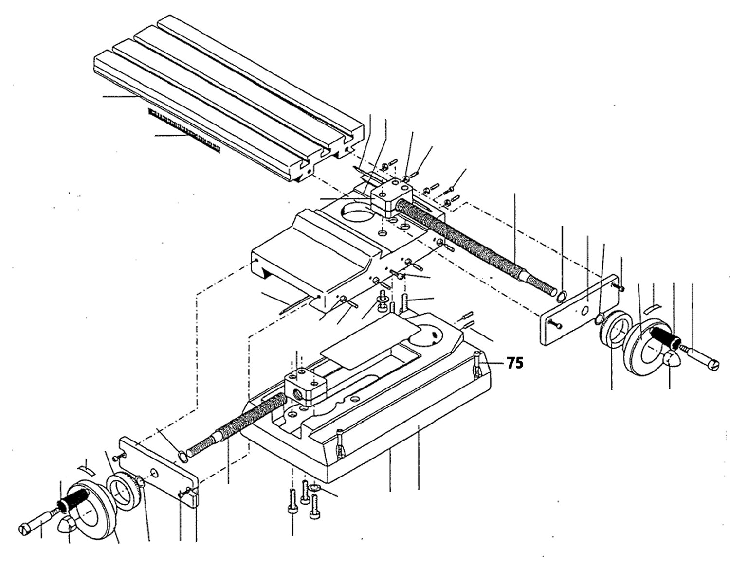 PROXXON 24106-75 Schraube für Feinfräse FF230 & Kreuztisch KT230