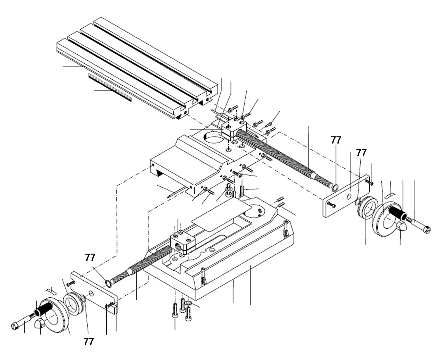 PROXXON 24106-77 Scheibe für Feinfräse FF230 & Kreuztisch KT230