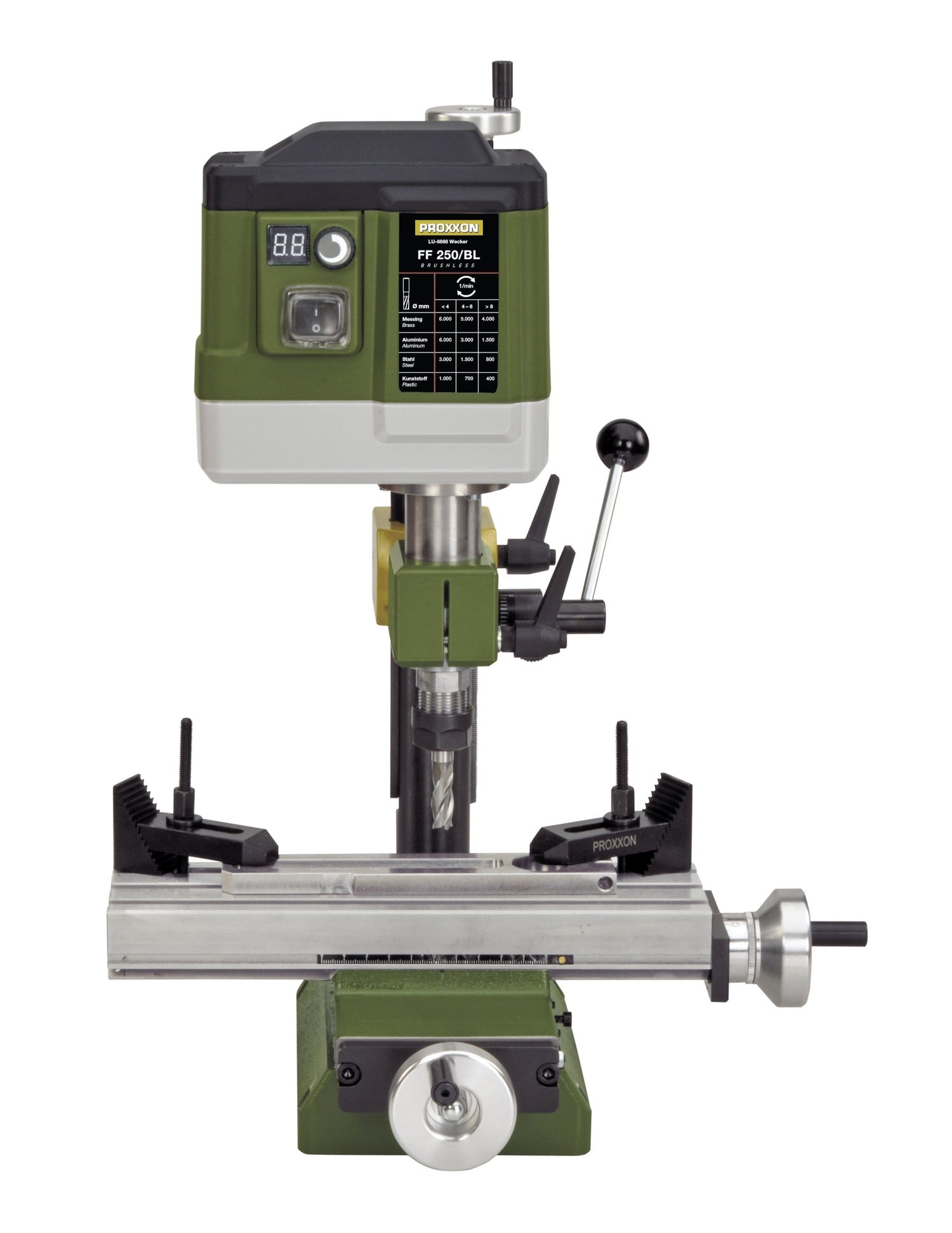 PROXXON 24114 Feinfräse FF250/BL FF 250/BL mit stufenloser Drehzahlverstellung
