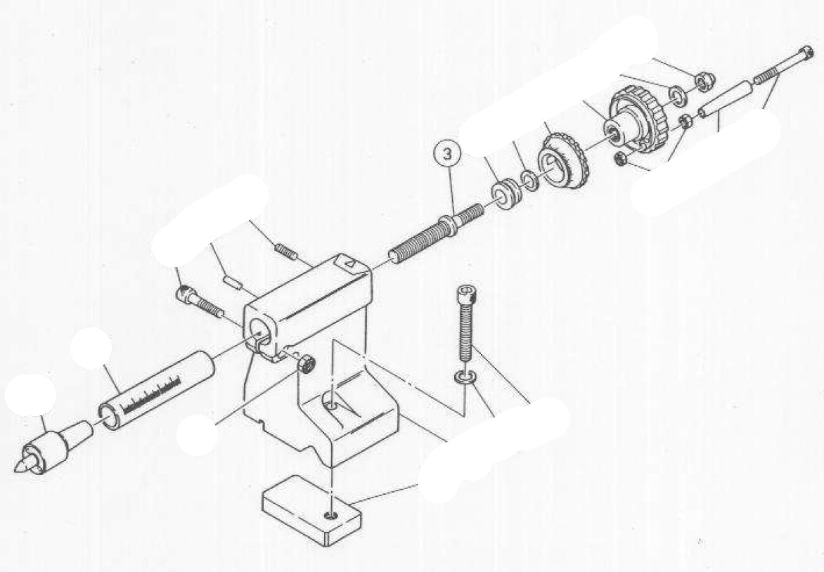 PROXXON 24200-05-03 Spindel für Drehmaschine PD360