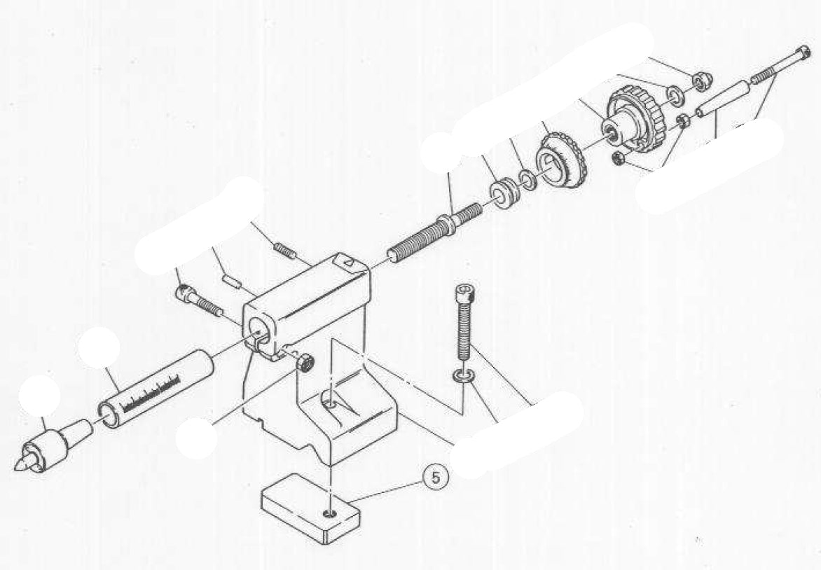 PROXXON 24200-0505 Platte mit Gewinde für Drehmaschine PD360