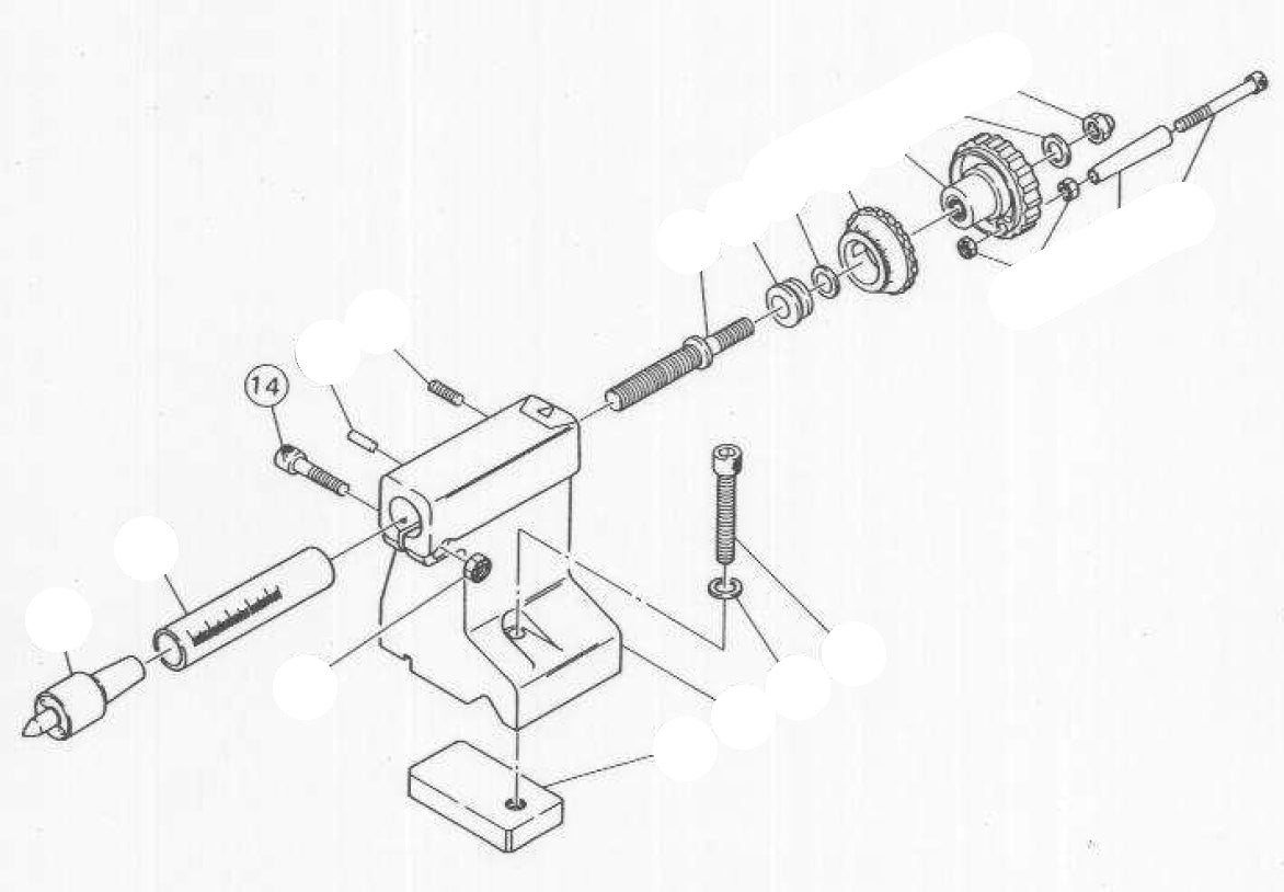 PROXXON 24200-0514 Innensechskantschraube M6 x 22 für Drehmaschine PD360