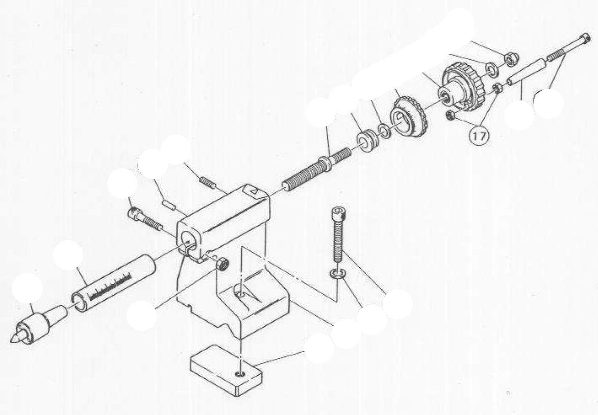 PROXXON 24200-0517 Sechskantmutter M4 für Drehmaschine PD360
