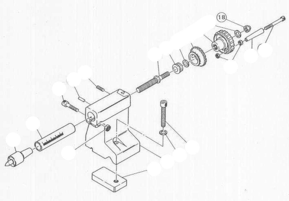 PROXXON 24200-05-18 Hutmutter M8 für Drehmaschine PD360