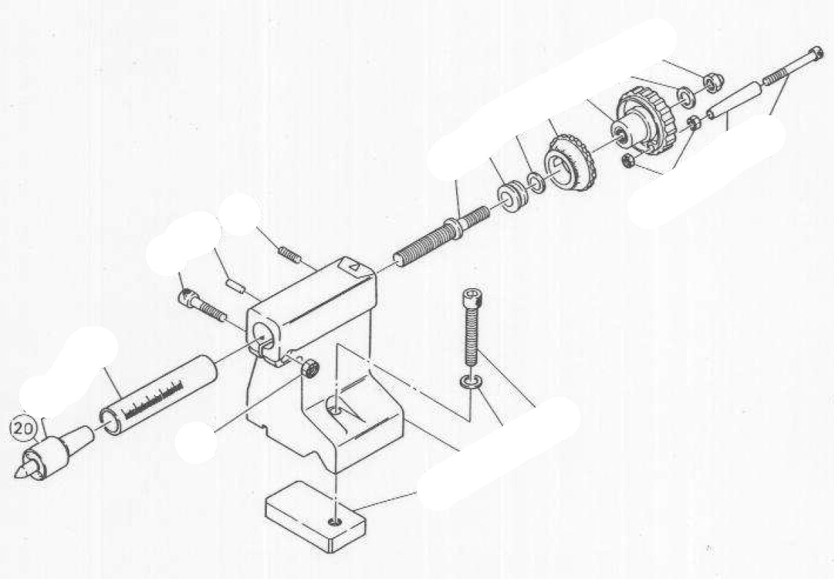 PROXXON 24200-05-20 feste Körnerspitze für Drehmaschine PD360