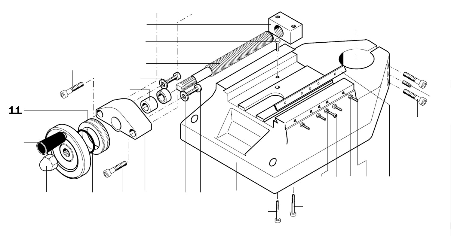 PROXXON 24303-11 Skalenring für Kreuztisch KT400