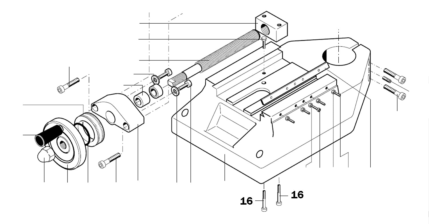PROXXON 24303-16 Innensechskantschraube für Kreuztisch KT400