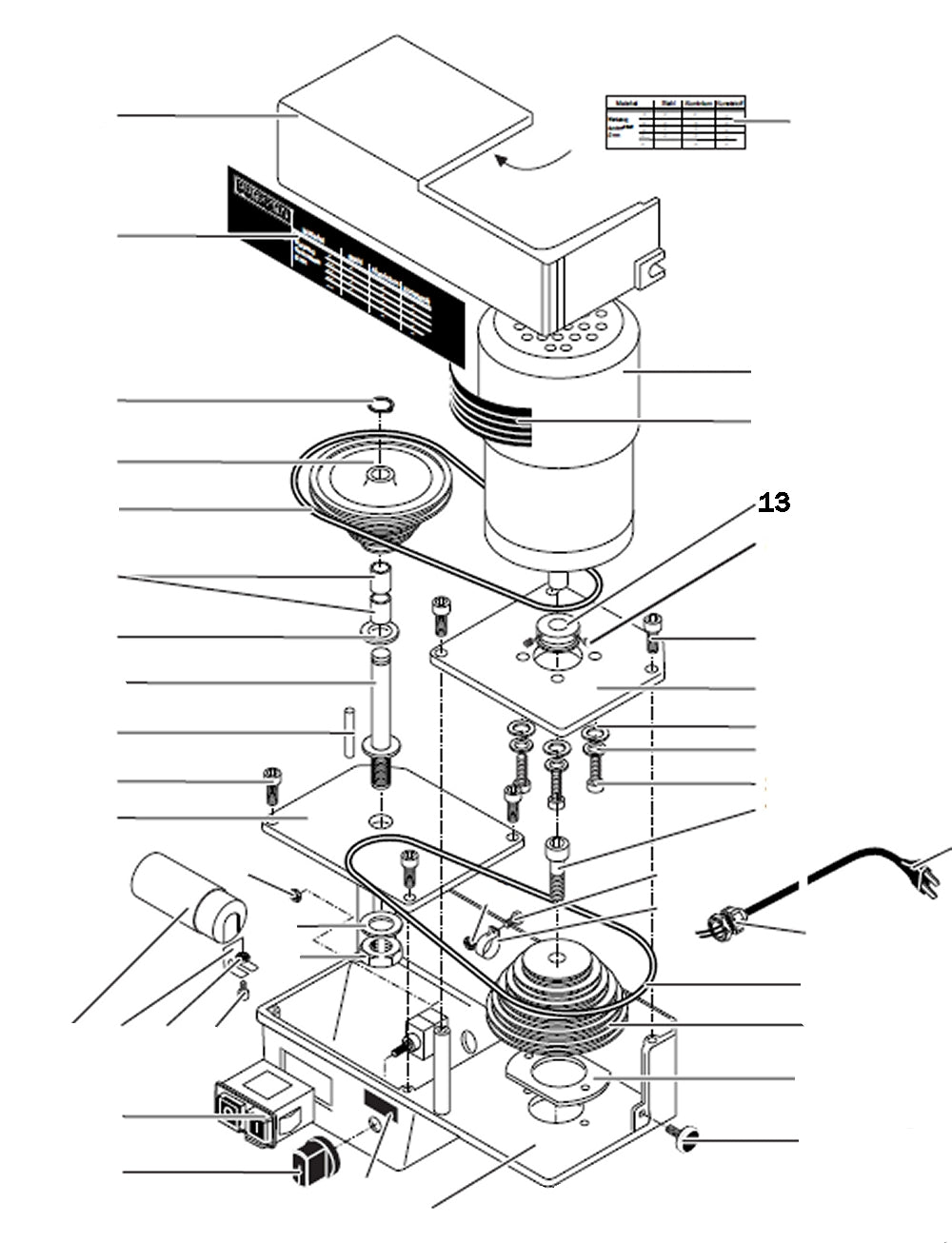 PROXXON 24304-13 Motorriemenscheibe für PF400 / FF400