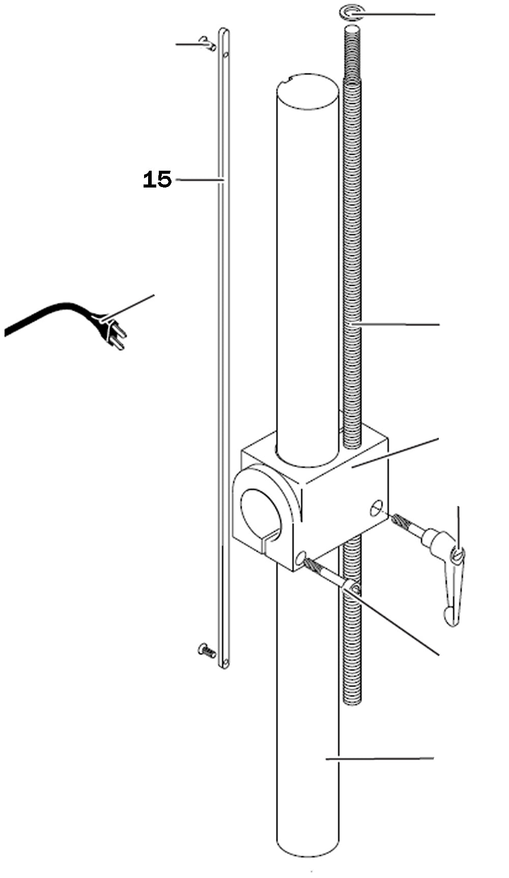 PROXXON 24304-15 Keilleiste für PF400 / FF400