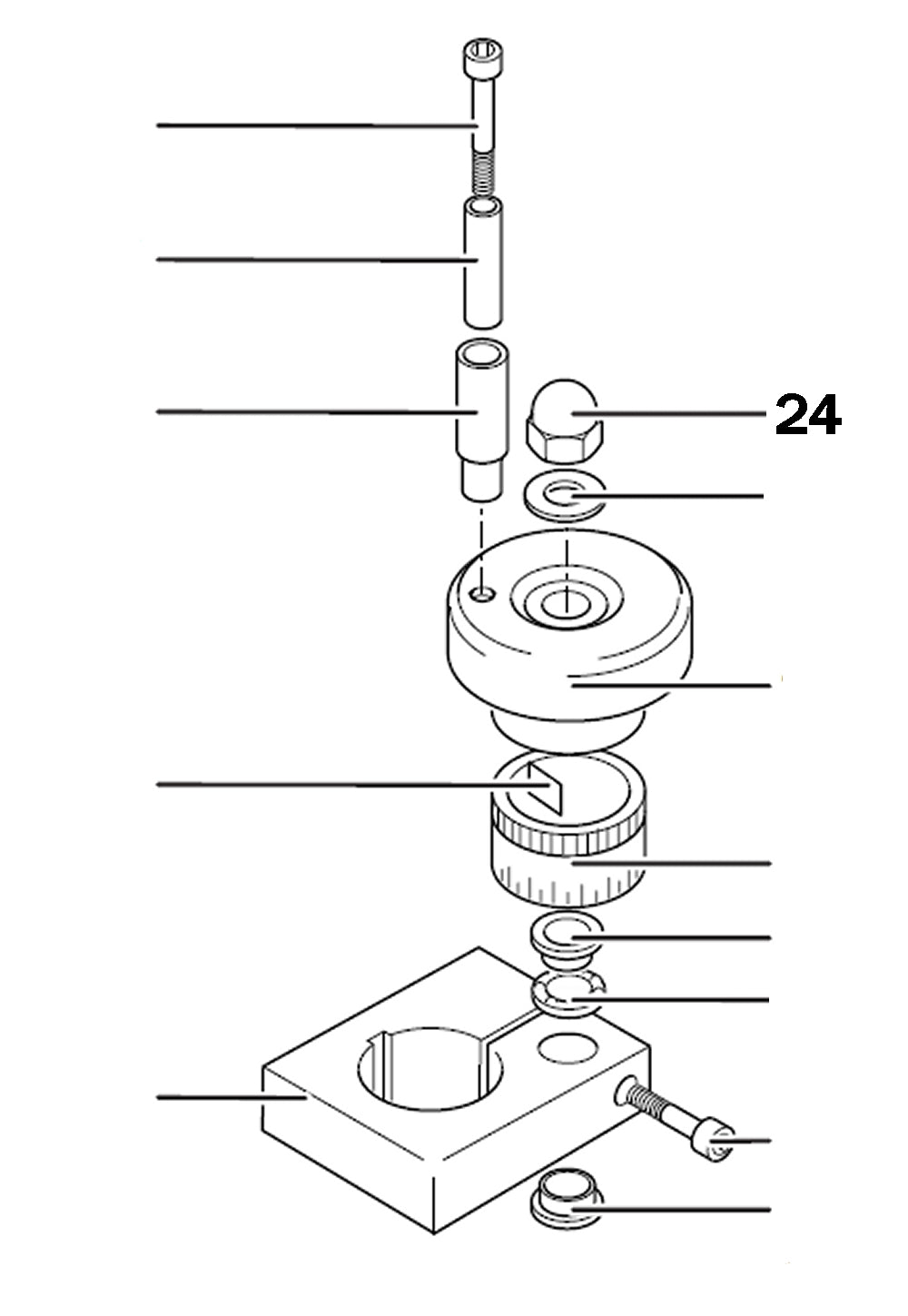 PROXXON 24304-24 Hutmutter für PF400 / FF400