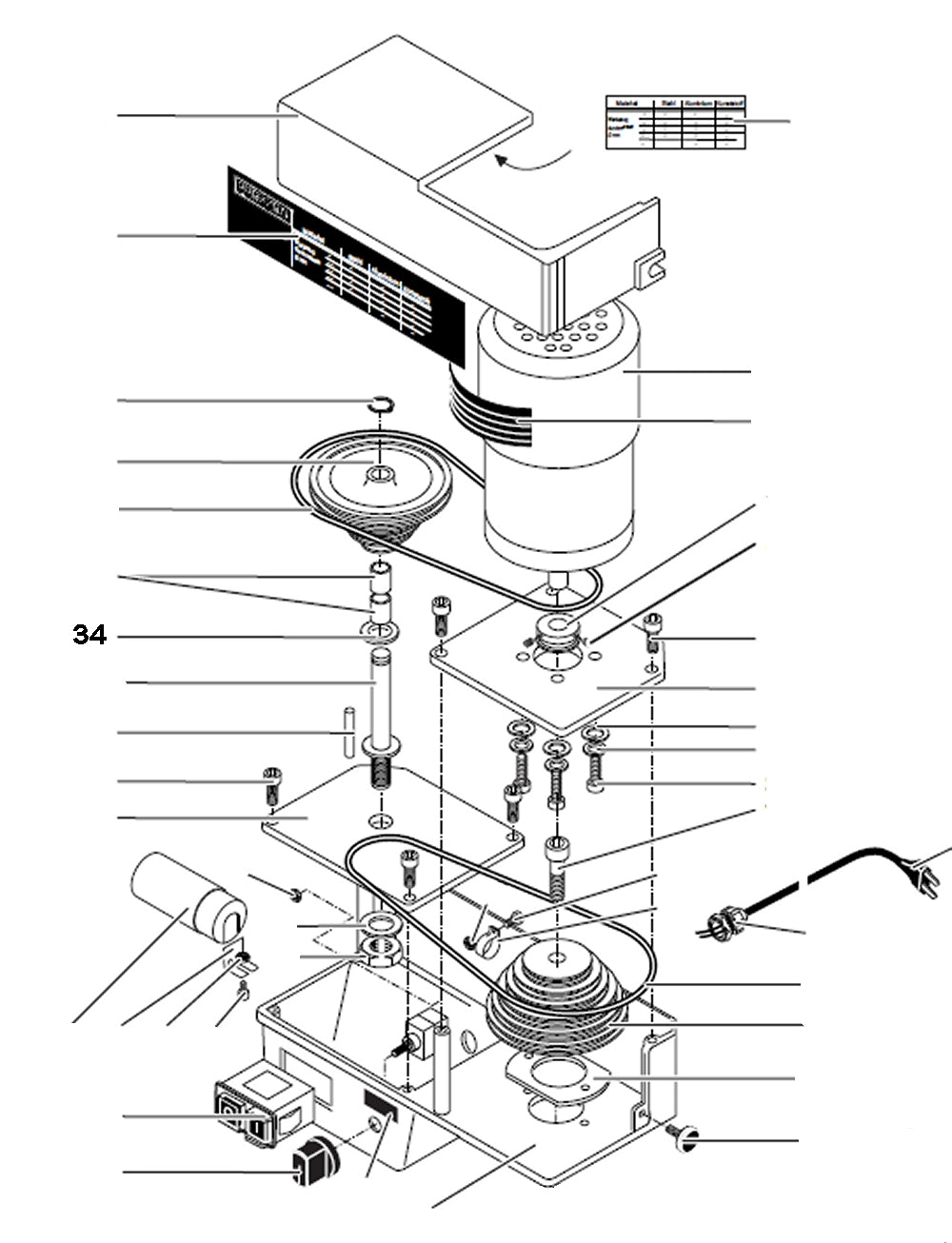 PROXXON 24304-34 Scheibe für PF400 / FF400
