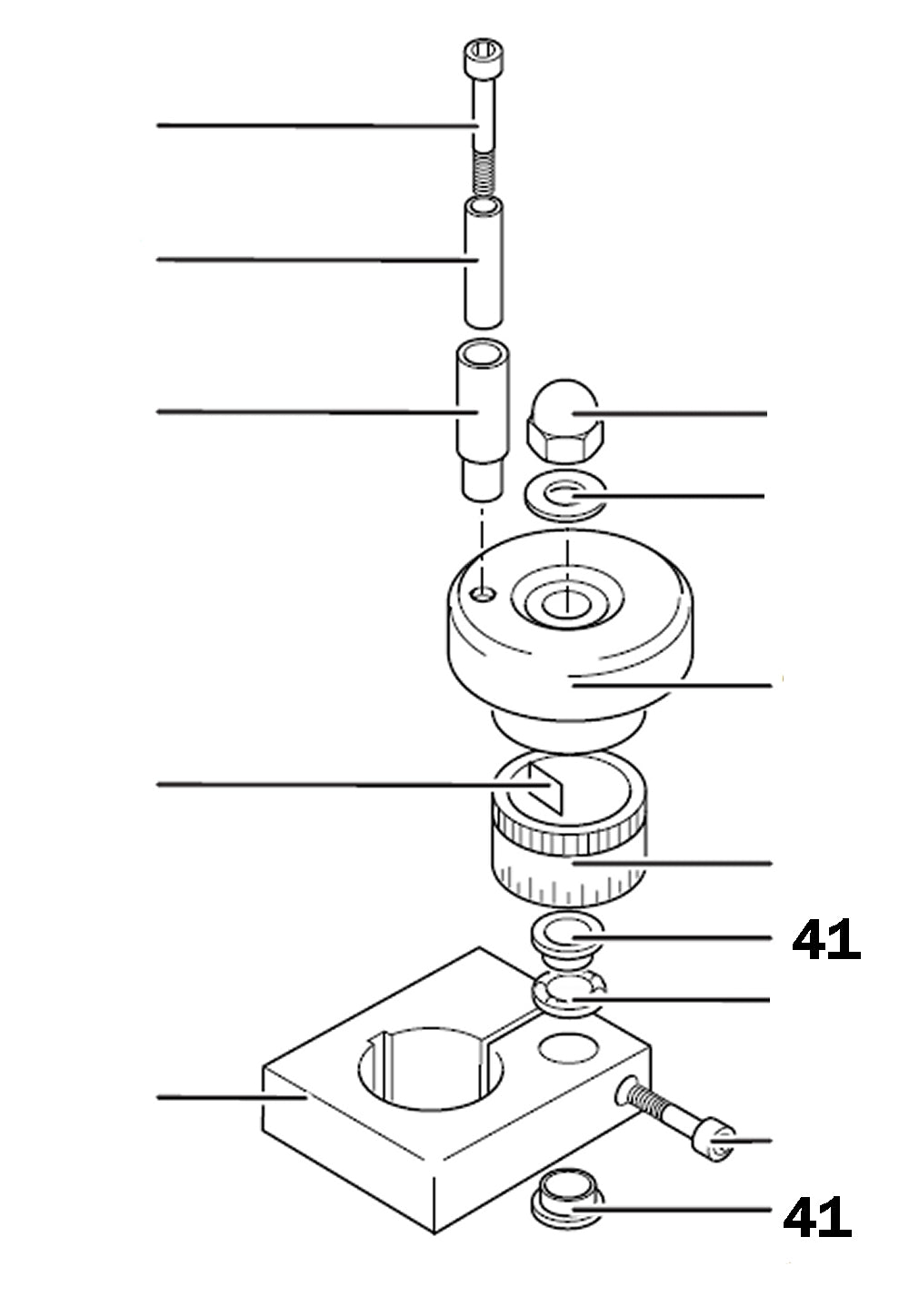PROXXON 24304-41 Buchse für PF400 / FF400