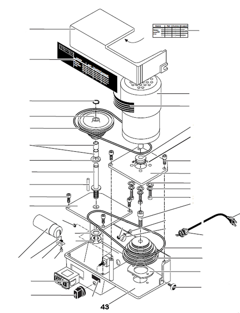 PROXXON 24304-43 Getriebegehäuse für PF400 / FF400