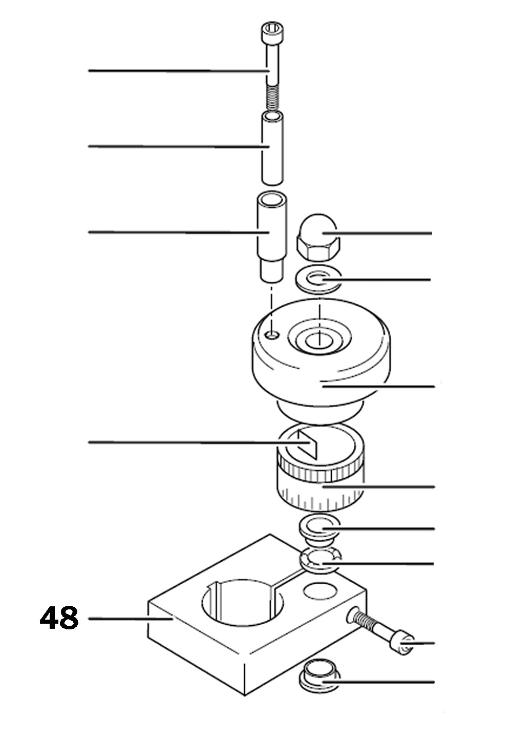 PROXXON 24304-48 Flansch für PF400 / FF400