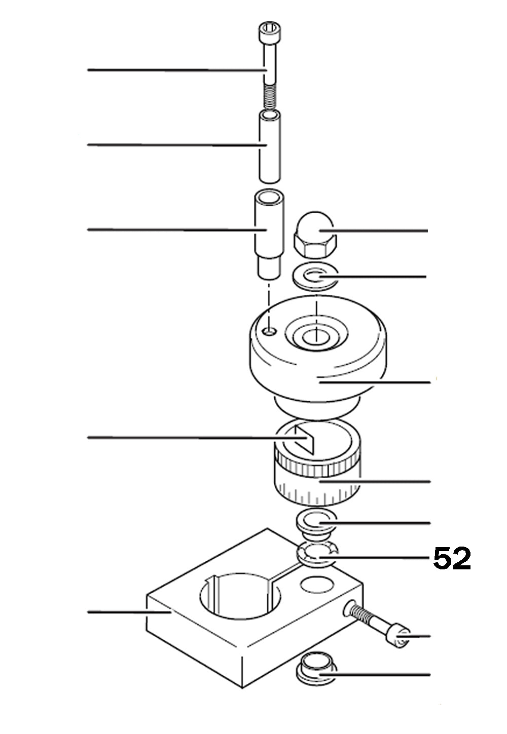 PROXXON 24304-52 Axiallager für PF400 / FF400