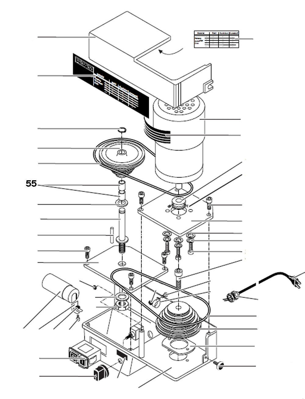 PROXXON 24304-55 Buchse für PF400 / FF400