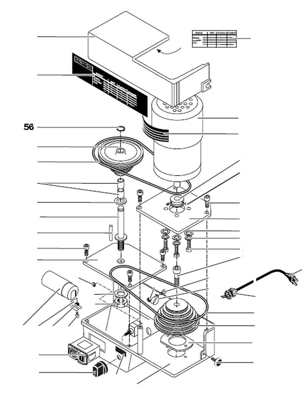 PROXXON 24304-56 Sicherungsring für PF400 / FF400