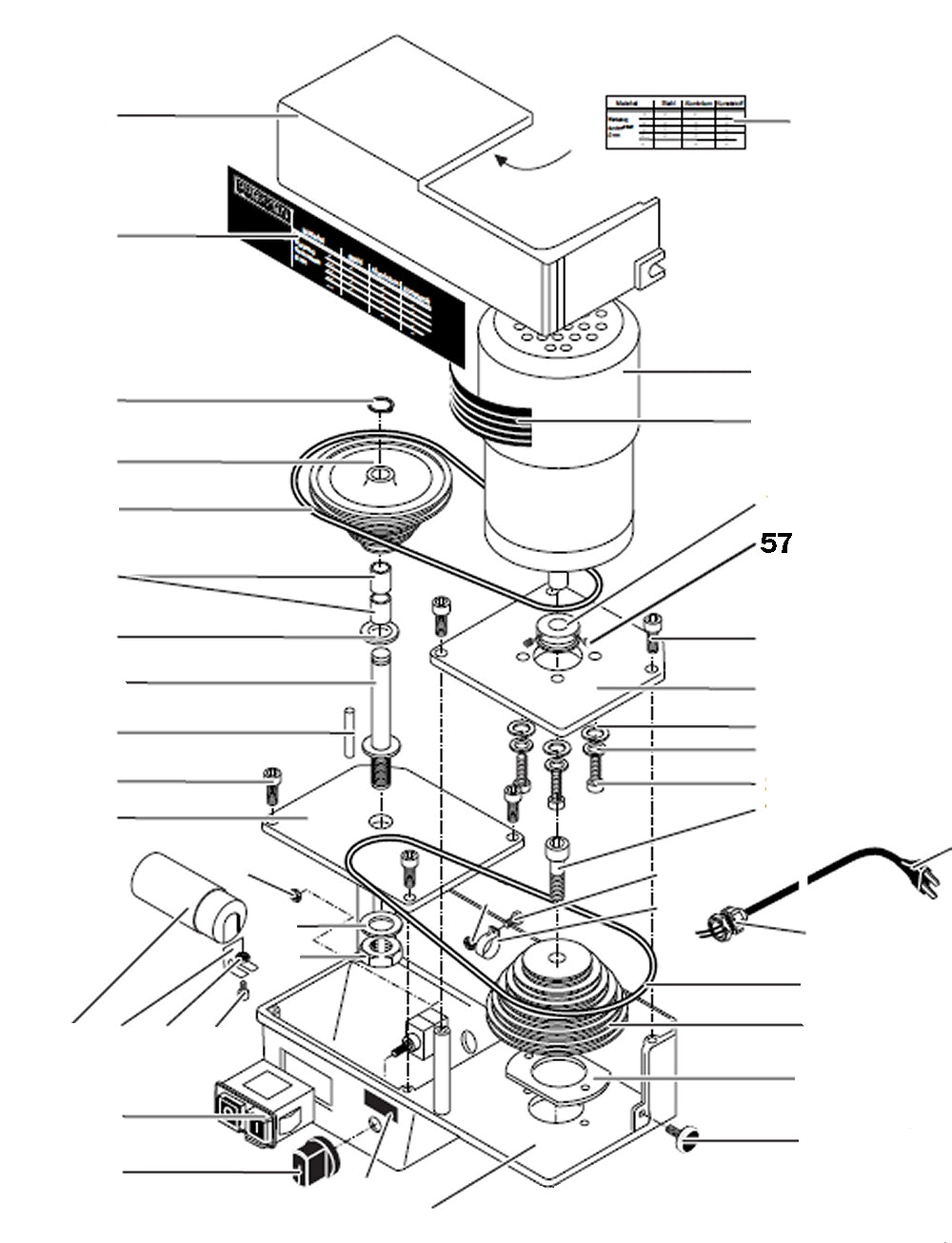 PROXXON 24304-57 Madenschraube für PF400 / FF400
