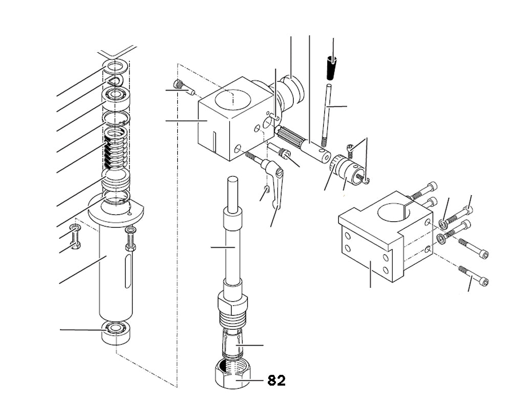PROXXON 24304-82 Überwurfmutter für Spindel für PF400 / FF400
