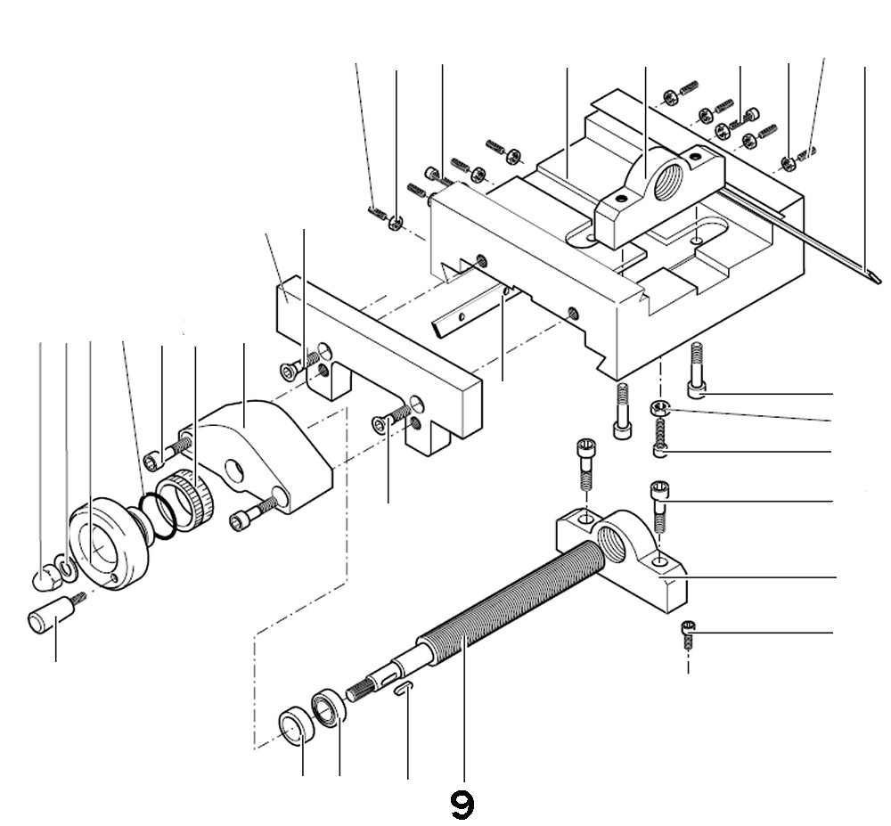 PROXXON 24320-02-09 24320-0209 Spindel Y-Achse für Feinfräse FF500