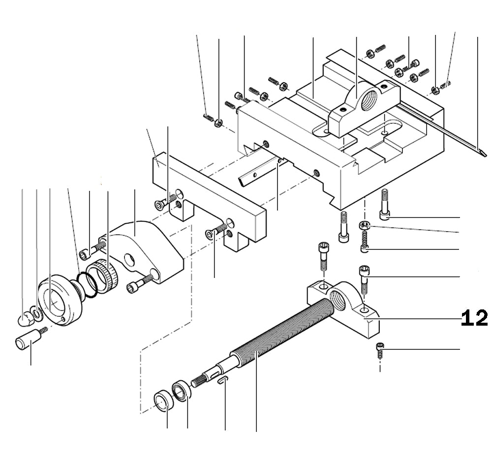 PROXXON 24320-02-12 24320-0212 Y-Spindelmutter für Feinfräse FF500