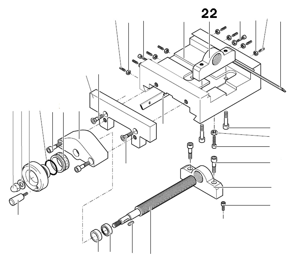 PROXXON 24320-02-22 24320-0222 X-Spindelmutter für Feinfräse FF500