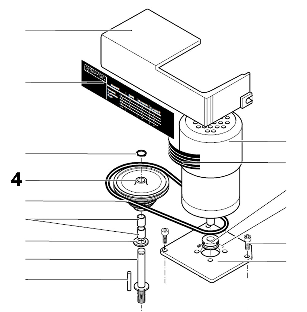 PROXXON 24320-04-04 24320-0404 Zwischenriemenscheibe für Feinfräse FF500
