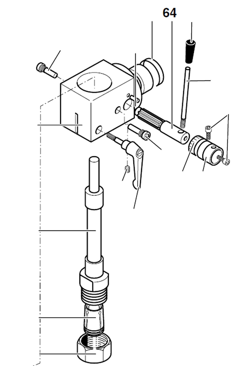 PROXXON 24320-04-64 24320-0464 Welle für Feinfräse FF500